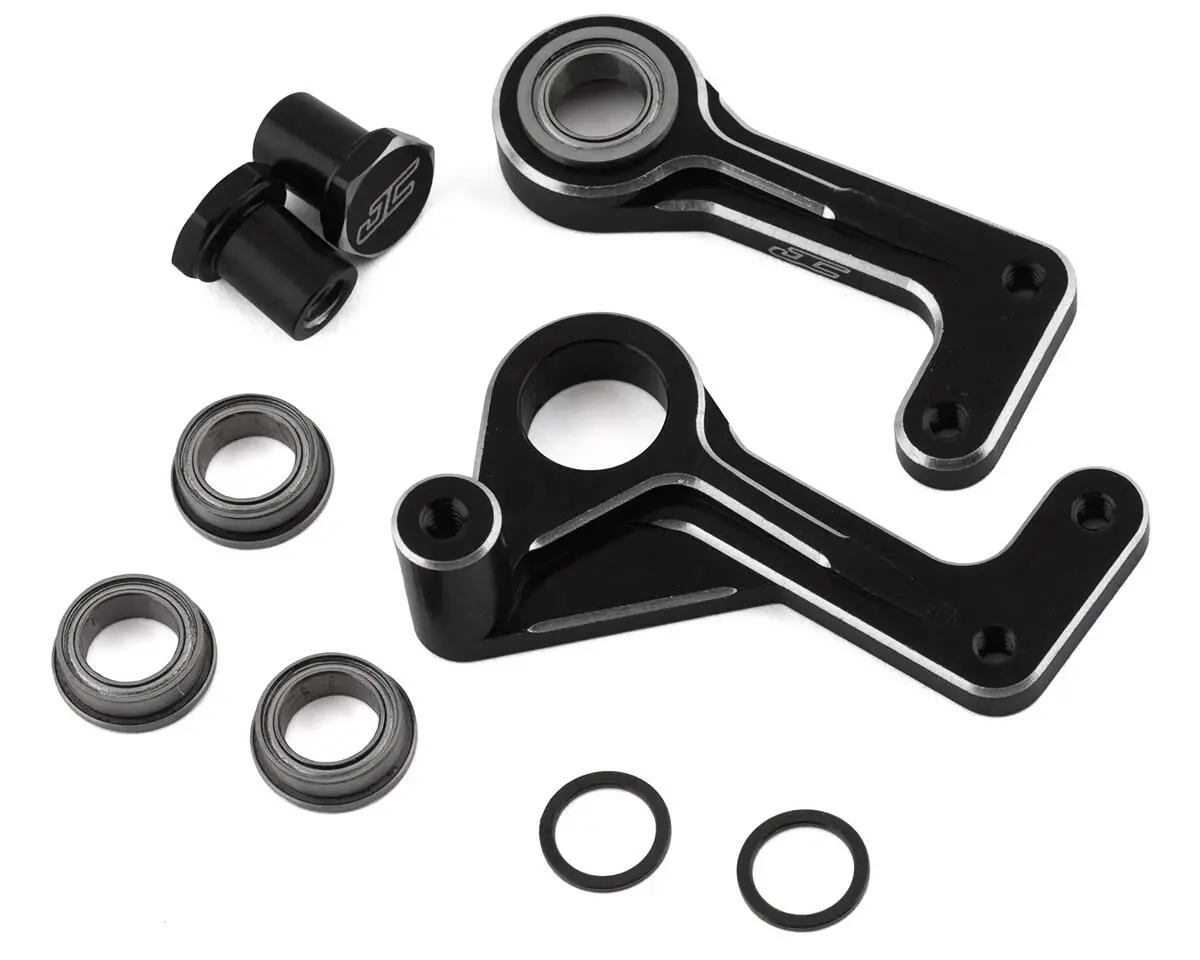 Rc10t Aluminum Steering Bellcranks, Black 1
