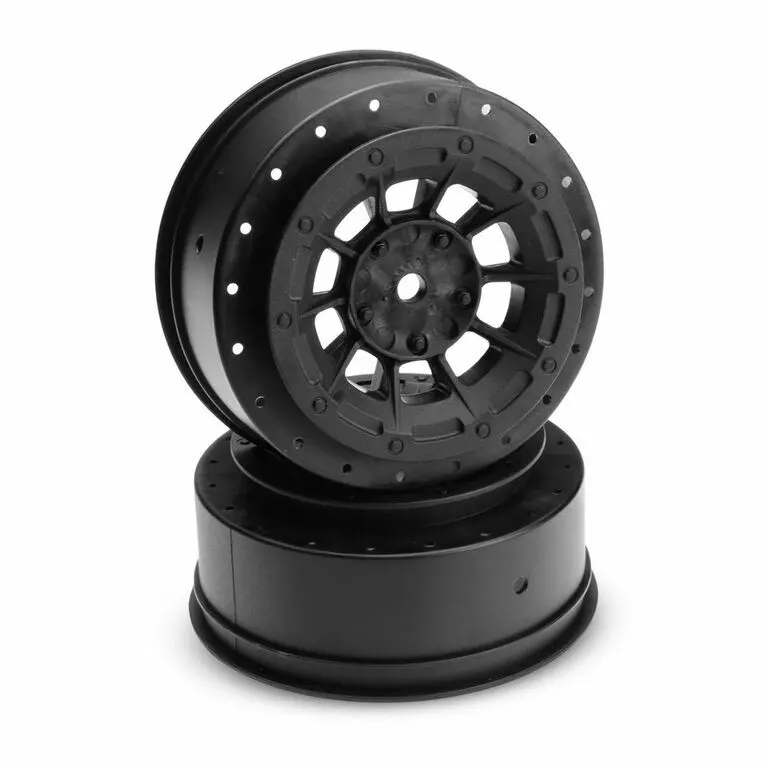 Hazard - Sc6 +3Mm Wider Off-Set - 12Mm Hex Wheel - 2Pc. - (Black) Jc3344b 1