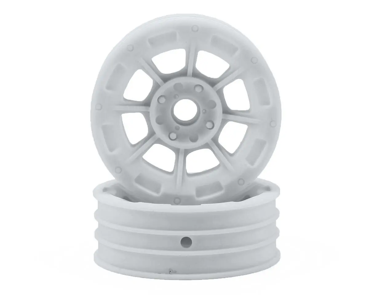 Hazard - 1.9" Rc10 Front Wheel - White (3/16 X 5/16" Flanged Bearing Fit) 1