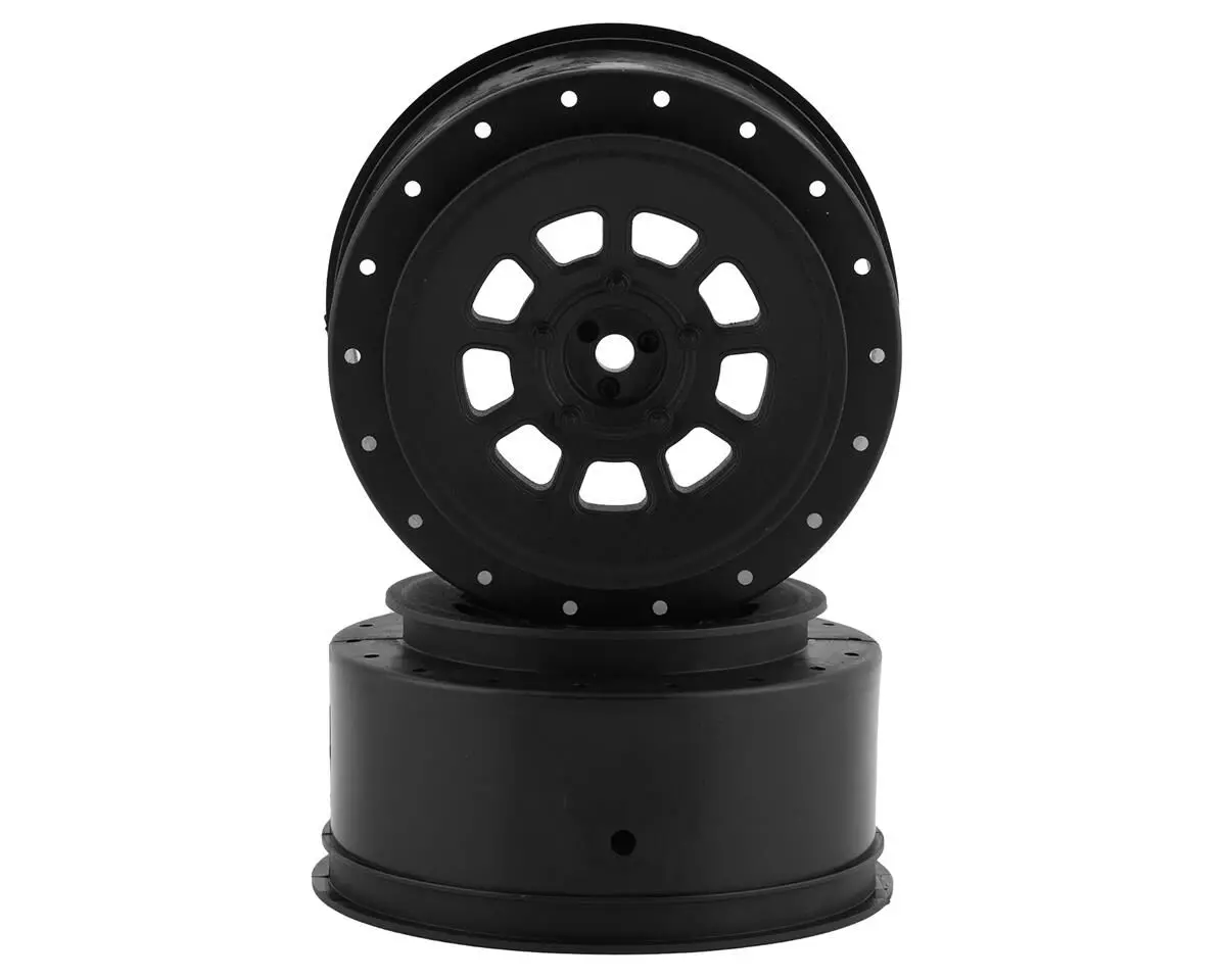 9-Shot 12Mm Hex, Sc7 | Sc6.4 | Pro 2 Sc10 | Pro4 Sc10 +3Mm Offset Wheel - Black, 2Pc. 1