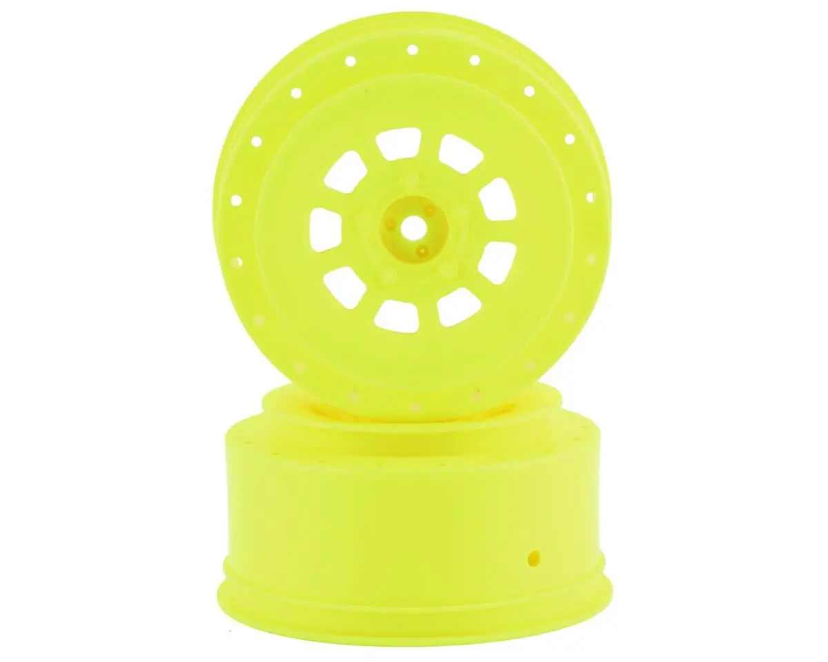 9-Shot 12Mm Hex, Sc7 | Sc6.4 | Pro 2 Sc10 | Pro4 Sc10 +3Mm Offset Wheel - Yellow, 2Pc. 1