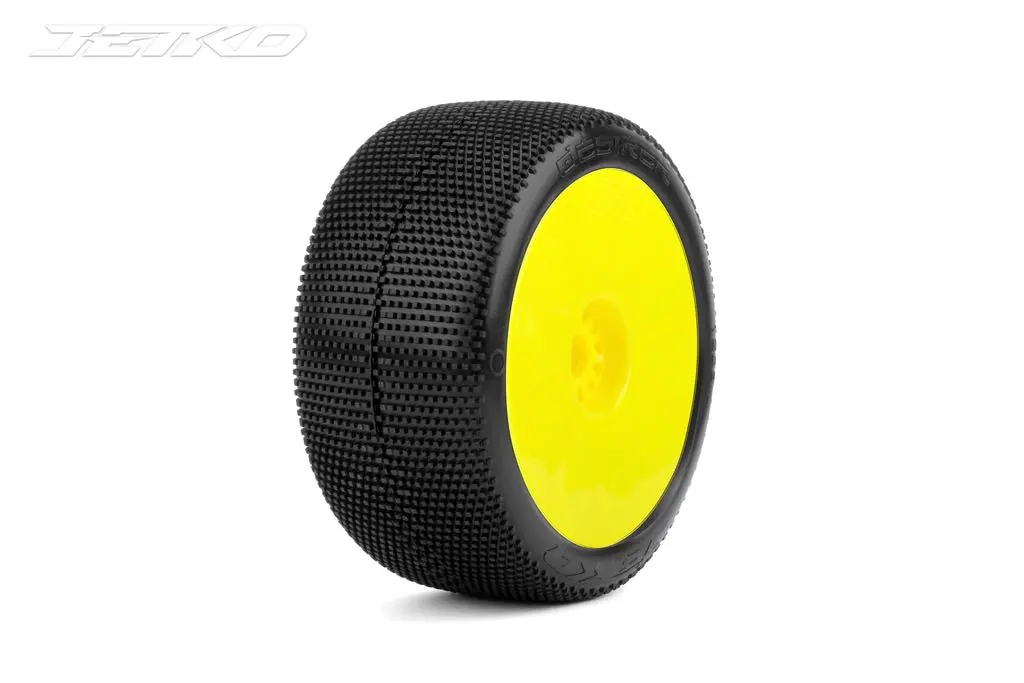 Jetko Desirer 1/8 Truggy Pre-Glued Tires (Pair) 1