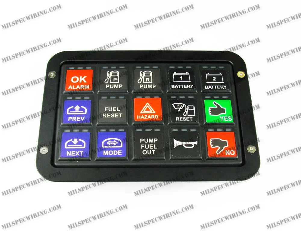 Motec / Racegrade Flush Mount Bezel For 15 Button Keypad 1