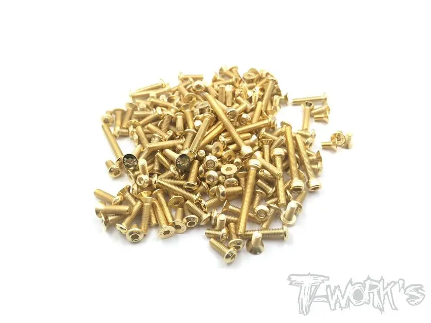 Gss-D819 Gold Plated Steel Screw Set 162Pcs. ( For Hb Racing D819 ) 1
