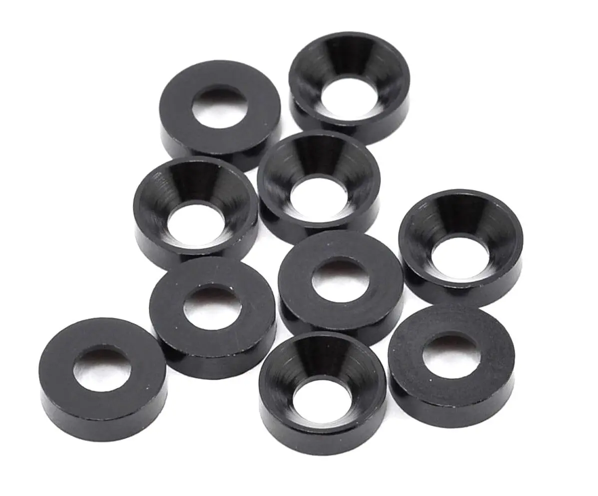 Mr33 Aluminum Countersunk Washers - Black (10) 1