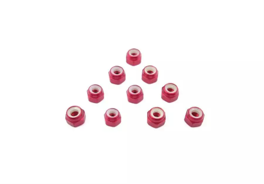 Mr33 Aluminum Lock Nut 3,0Mm - Red (10) 1