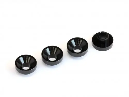 Mr33 Aluminum Servo Washer 3.0 X 7.5Mm -Black (4) Mr33-Asw-Bk 1