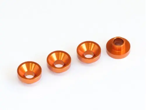 Mr33 Aluminum Servo Washer 3.0 X 7.5Mm - Orange (4) Mr33-Asw-O 1