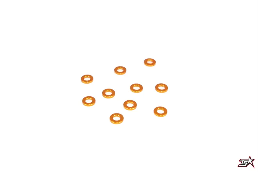 Mr33 Aluminum Shim 3.0 X 6.0 X 1.0Mm - Orange (10 Pcs)  Mr33-As-O-10 1