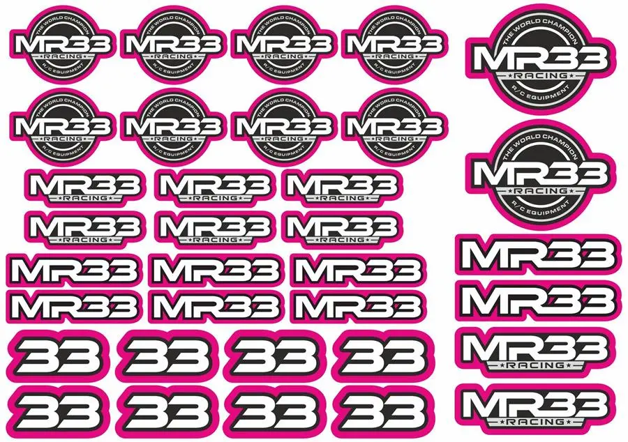 Mr33 Decal Sheet - Pink - Mr33-Ds-P 1
