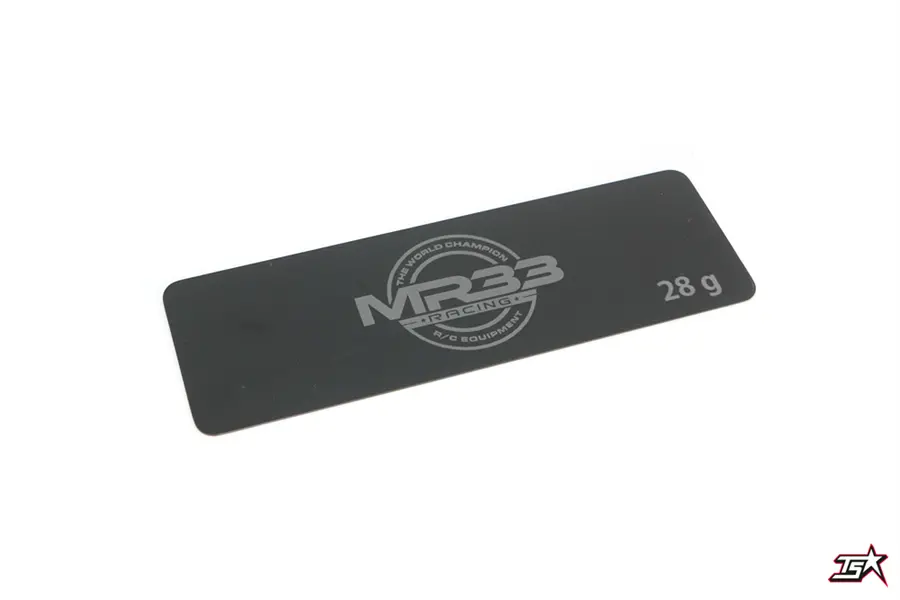 Mr33 28G Steel Battery Weight 0.6Mm Long Black  Mr33-Stw-28G 1
