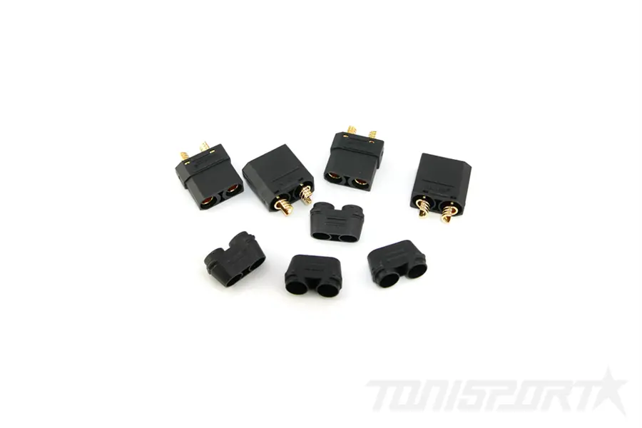 Mr33 Xt90 Female + Male Connector (2 + 2Pcs) Mr33-Xt90-Fcmc 1
