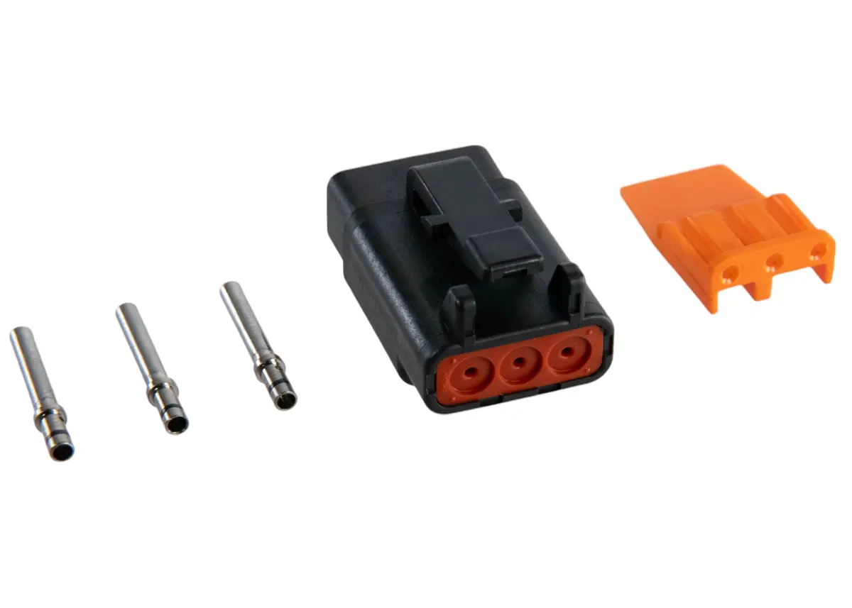 Rife 3 Pin Dtm Connector Kit Male Only 1