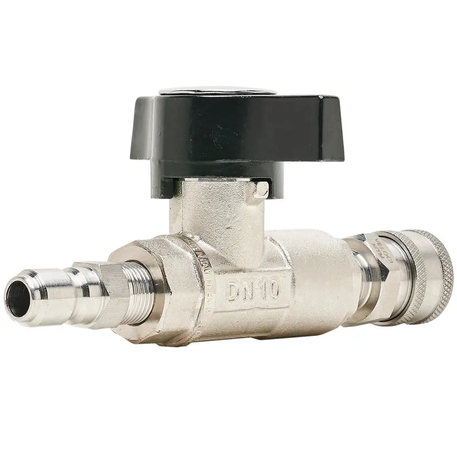 Mtm Veloci Plated Brass Ball Valve 3/8" W/Ss Qc 20.0232 1