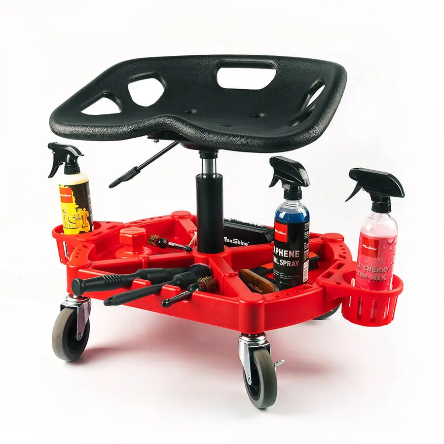 Maxshine Adjustable Detailing Stool With Modular Tool Tray 1