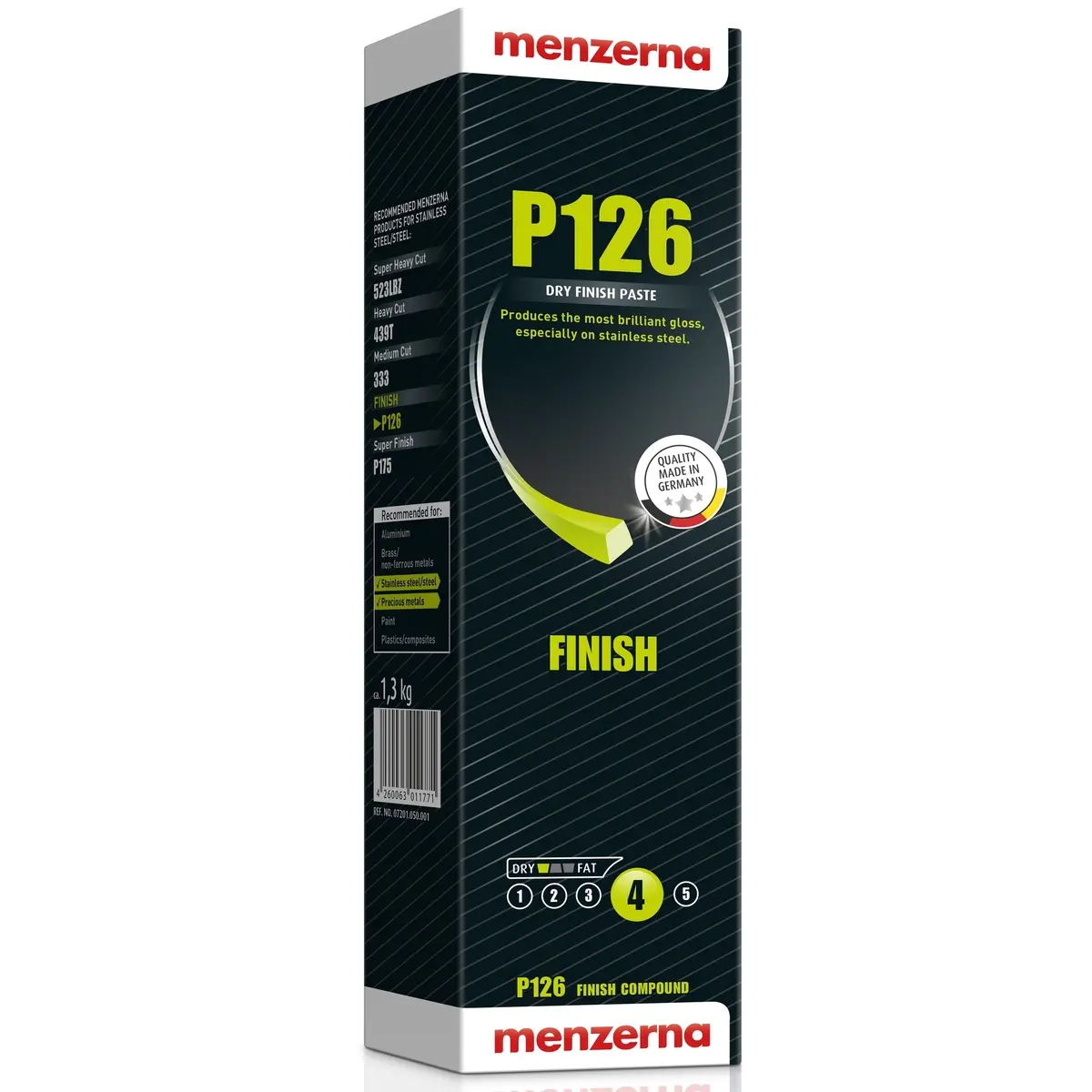 Menzerna P126 Stainless Steel Finish 1