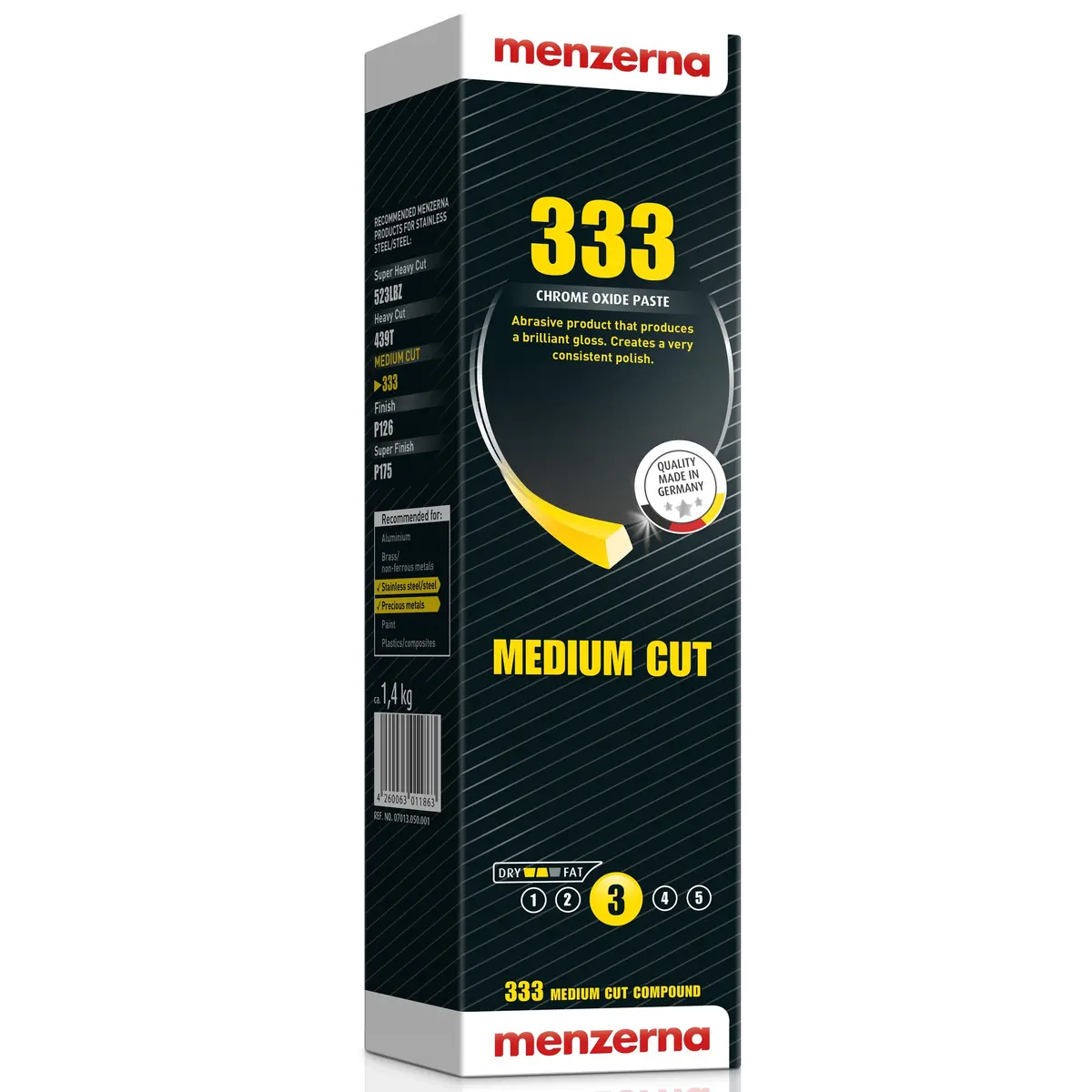 Menzerna 333 Stainless Steel Medium Cut 1