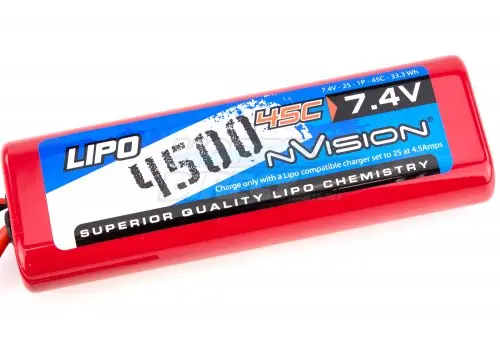 Nvo1109 | Nvision Sport 7.4V 4500Mah 45C Lipo Battery 1
