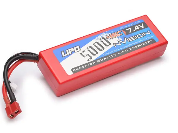 Nvision Sport Lipo 5000 45C 7.4V 2S Deans 1