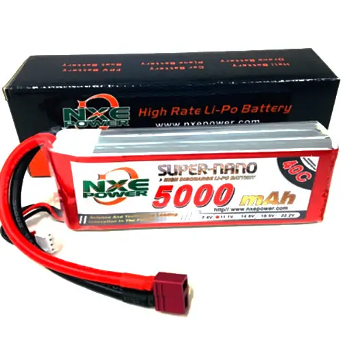 Nxe 3S5000 Lipo 11.1V 3S 5000Mah Battery 40C W/ Deans Plug 1