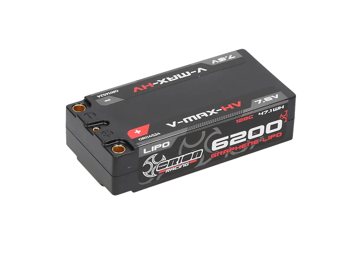 Team Orion Racing V-Max-Hv Graphene Tech Shorty 6200Mah 7.6V 2S 128C Lipo 1