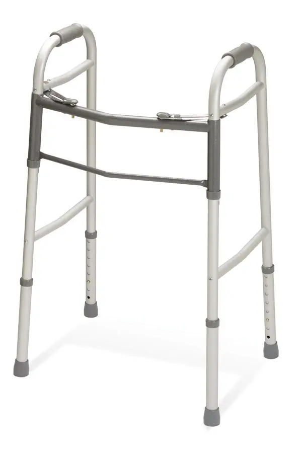 Two-Button Folding Walker W/Out Wheels, Youth 1
