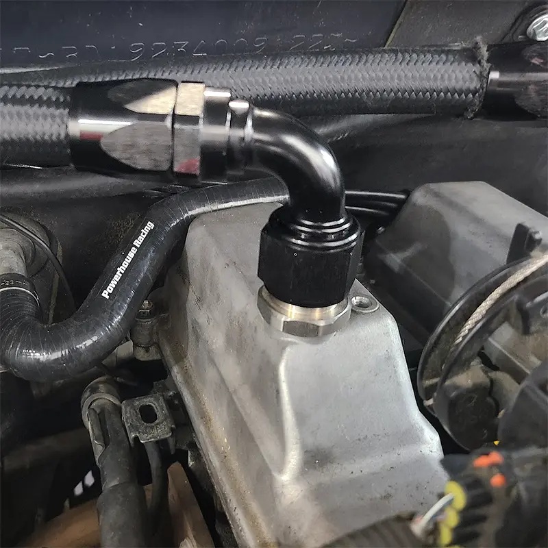 Phr - Powerhouse Racing -12An Male Press-In Fitting For Oem 2Jz Valve Covers, Exhaust Side 2