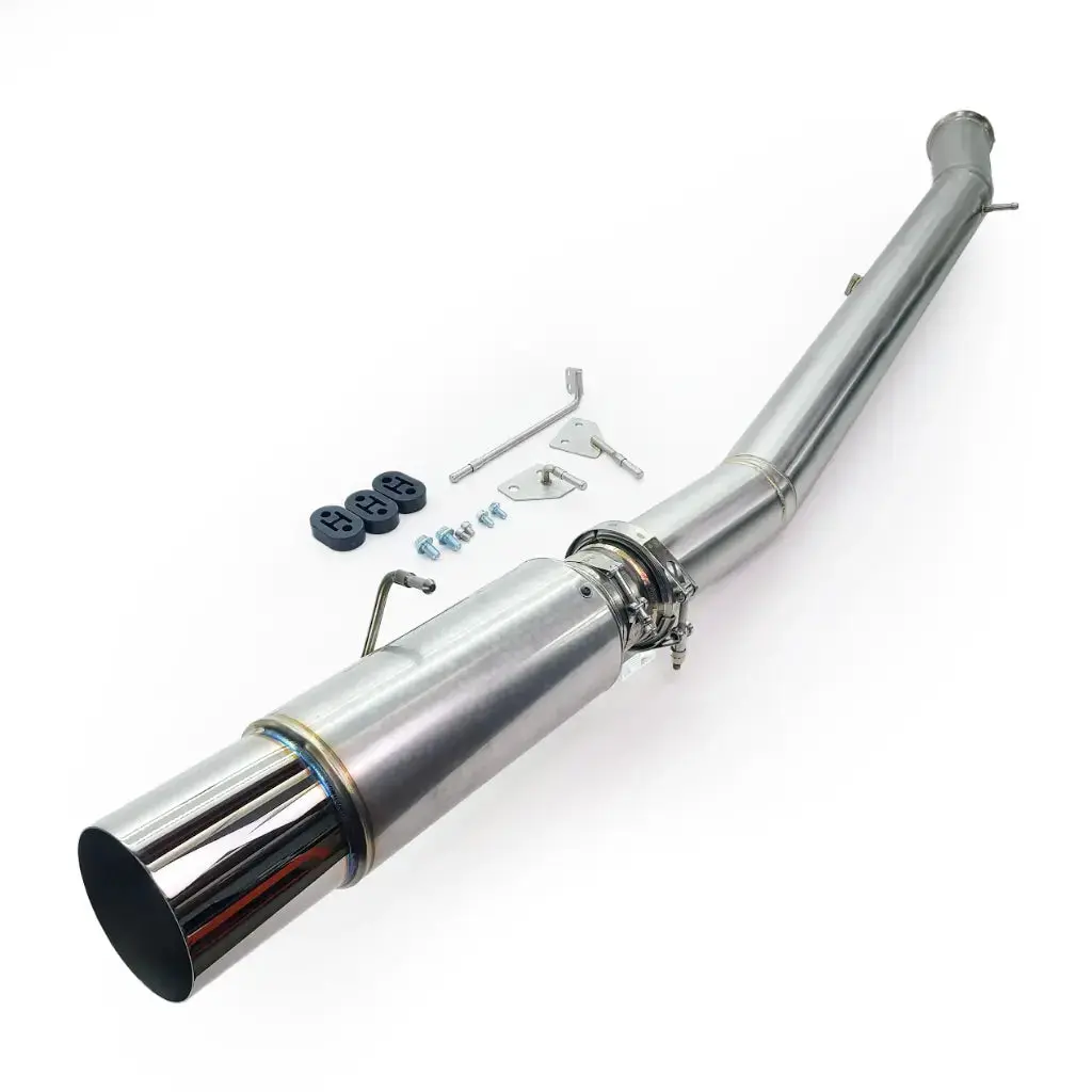 Phr - Powerhouse Racing 4" Stainless Exhaust For Mkiv Supra, Featuring Burns Muffler 1