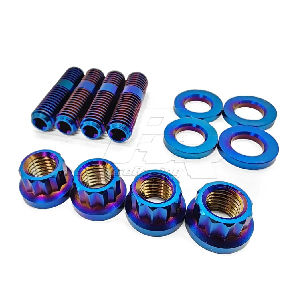 Phr - Powerhouse Racing Titanium Stud And Nut Kit For Manifold To Turbo (Set Of 4) 1