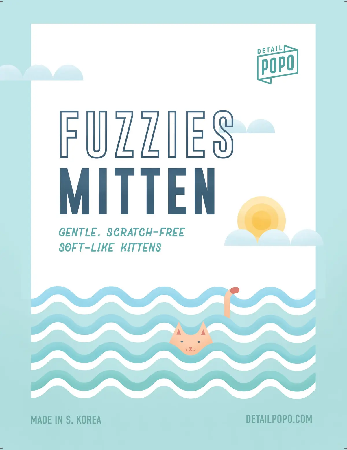 Detail Popo Fuzzies Mitten 2