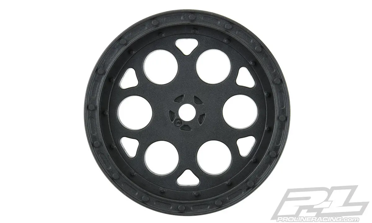 Proline Showtime 2.2" Sprint Car 12Mm Hex Front Black Wheels (2) - Pr2782-03 1