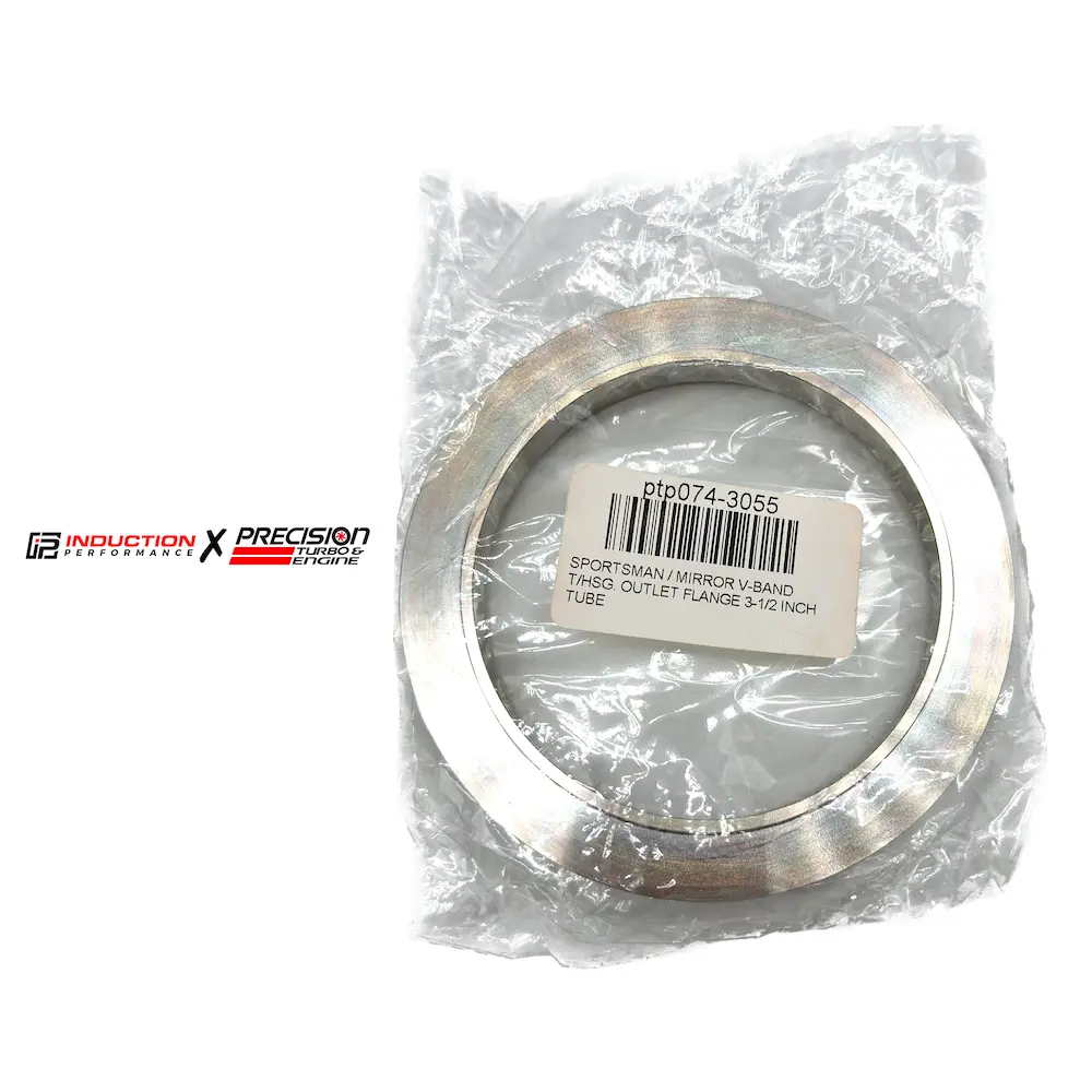 Precision Turbo And Engine - Sportsman T4 Stainless Steel V Band Turbine Housing V Band Outlet Flange To 3.5" Tubing 1