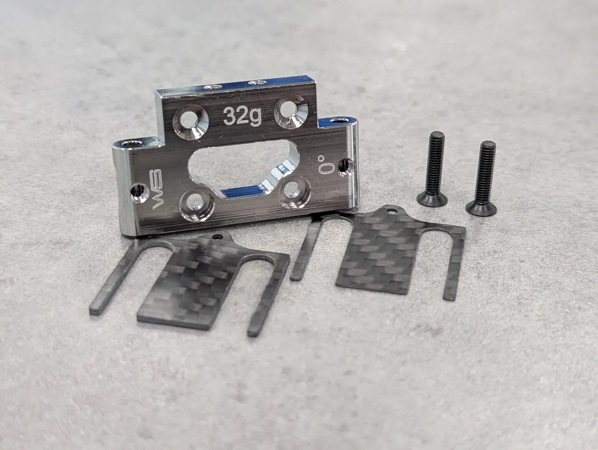 Xb2 - Xray Xb2 316 Stainless Steel 0° Front Bulkhead - Arc 1