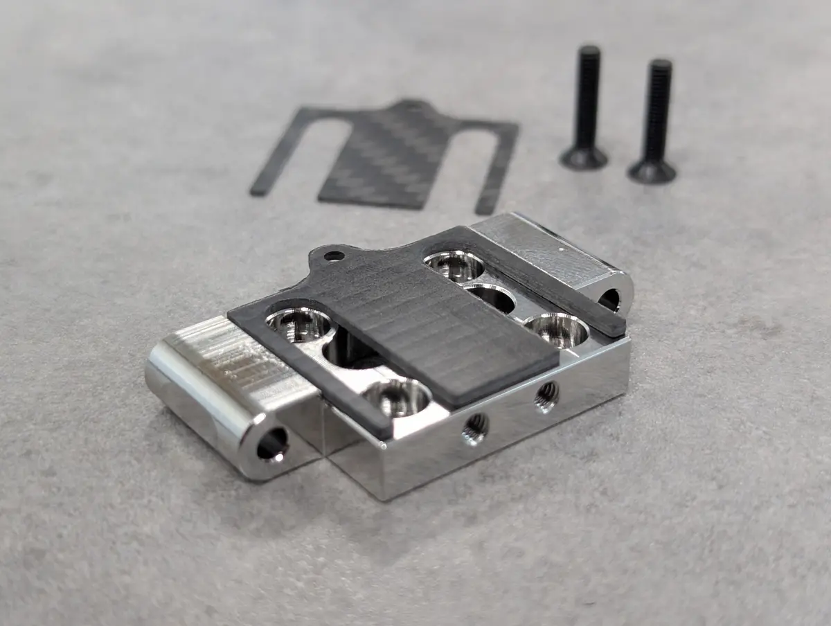 Xb2 - Xray Xb2 316 Stainless Steel 0° Front Bulkhead - Arc 2