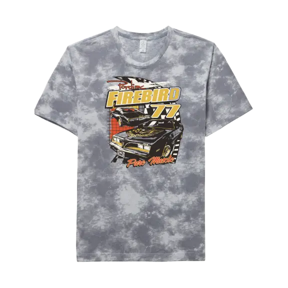Vintage Pontiac Firebird '77 Unisex Tie Dye T-Shirt 1