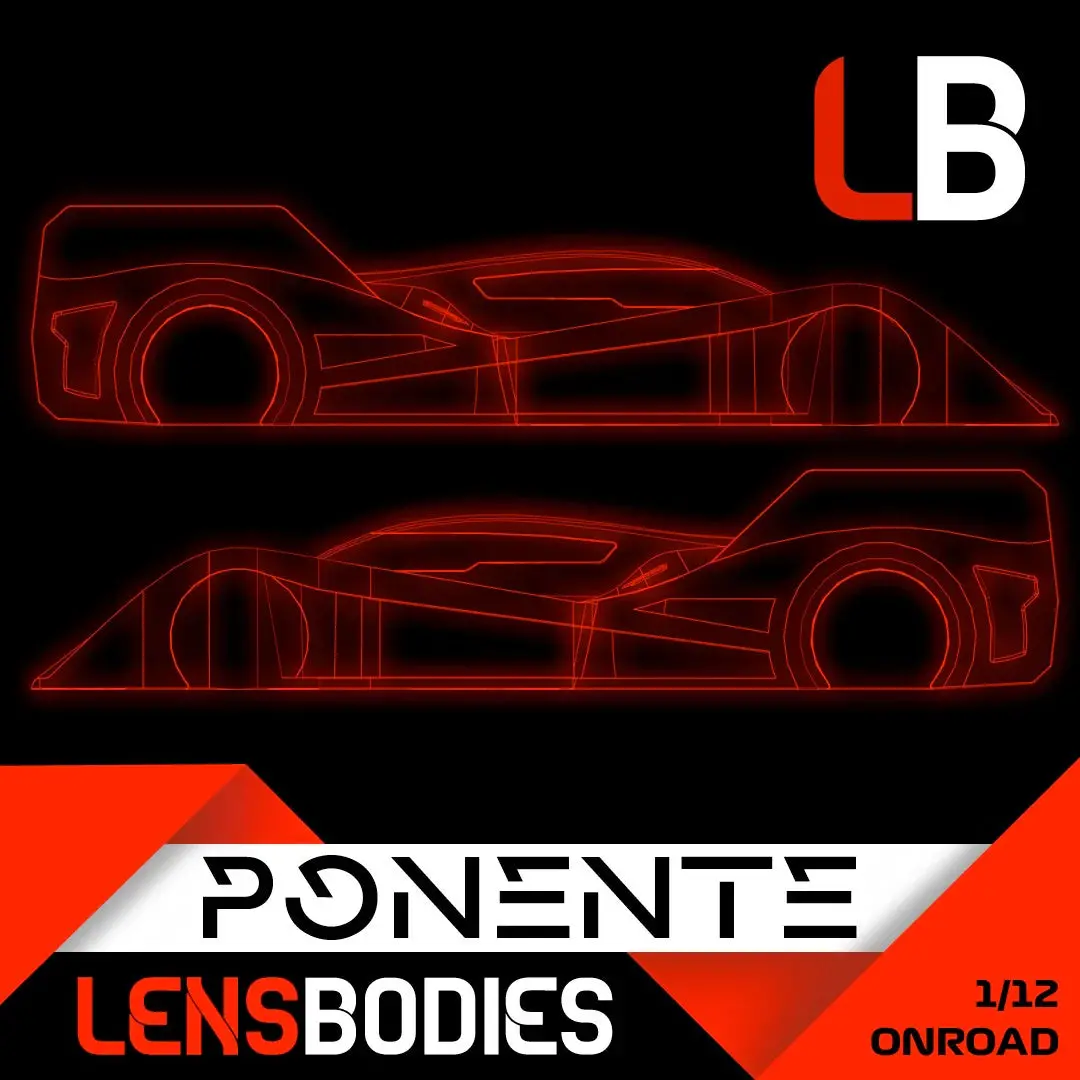 Lensbodies 1/12 Onroad Body Ponente Light Weight (0.5Mm) 1