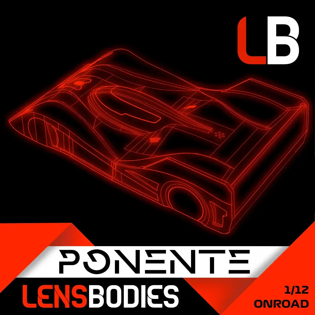 Lensbodies 1/12 Onroad Body Ponente Light Weight (0.5Mm) 2