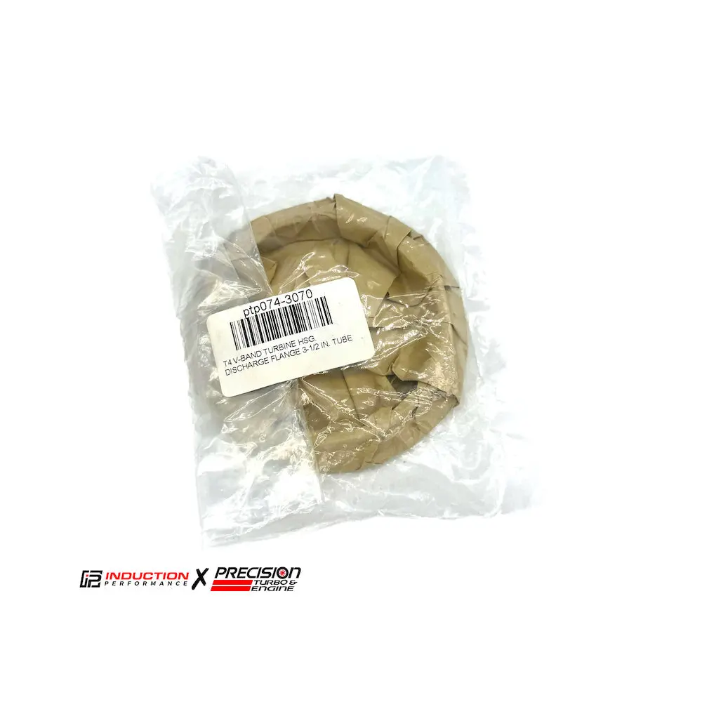 Precision Turbo And Engine -  Ss V Band T4 Turbine Housing V Band Discharge Flange To 3.5" Tubing 1