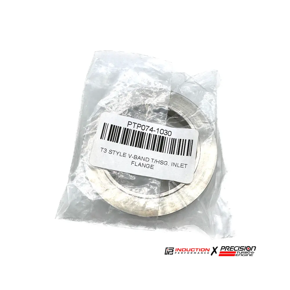 Precision Turbo And Engine - T3 Turbine Housing V Band Inlet Flange For Stainless Steel Tubing 1