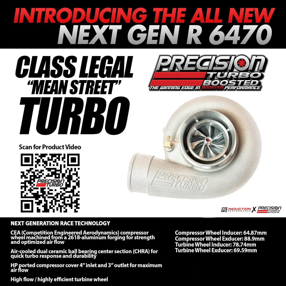 Precision Turbo And Engine - Next Gen R 6470 Cea - Mean Street Race Turbocharger 2