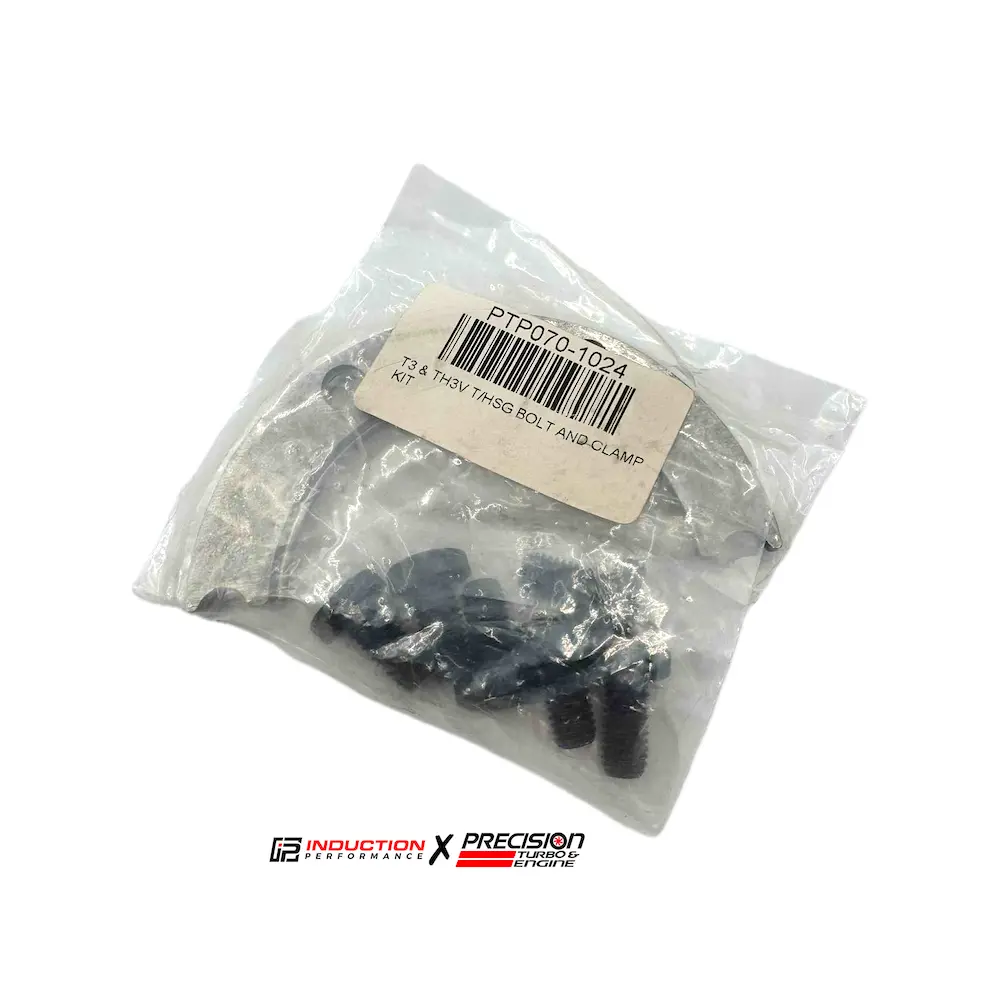 Precision Turbo And Engine - Clamp And Hardware Kit For T3 & T3 V Band Turbine Housings 1