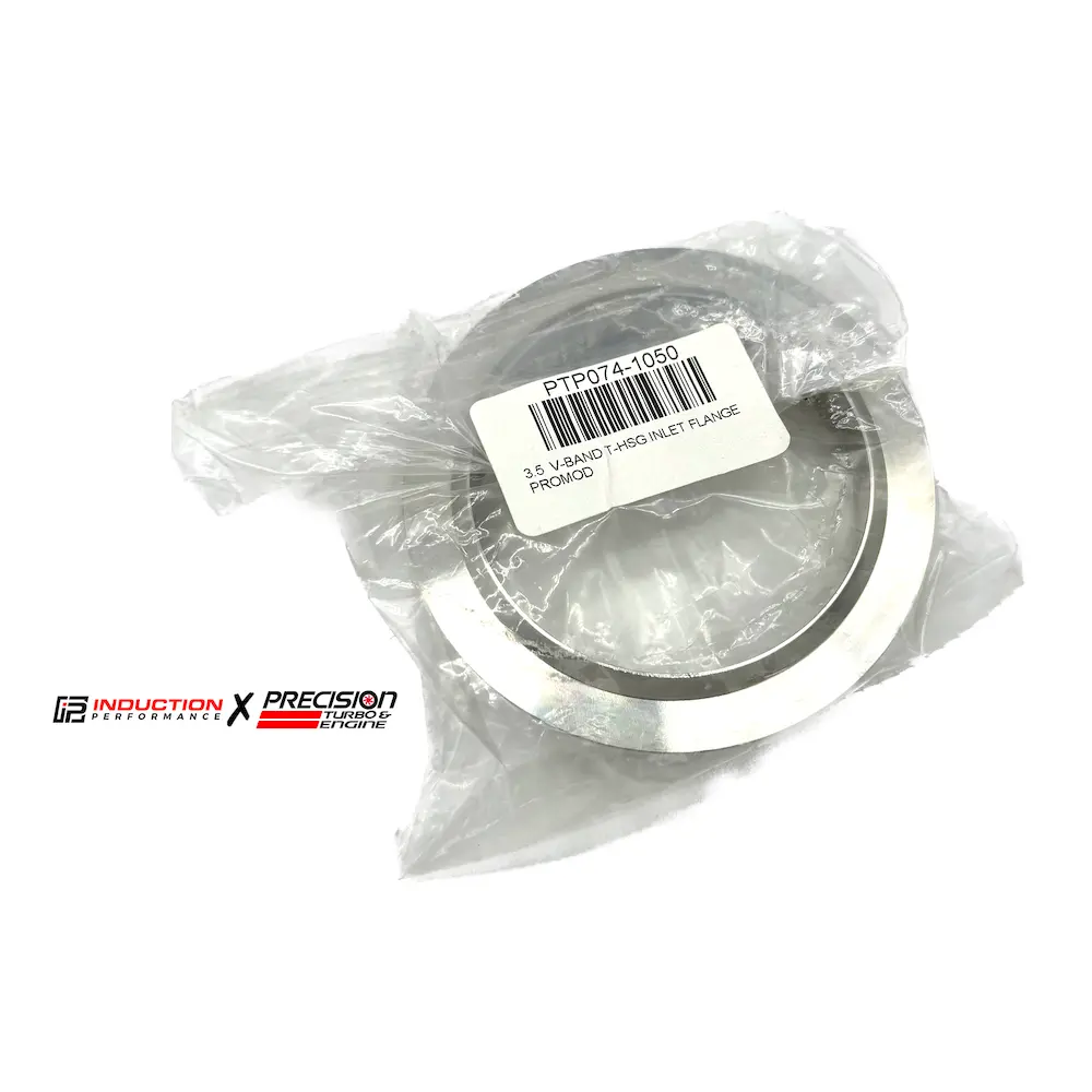 Precision Turbo And Engine - Ss Pro Mod Turbine Housing V Band Inlet Flange For 3.5" Tubing Stainless Steel 1