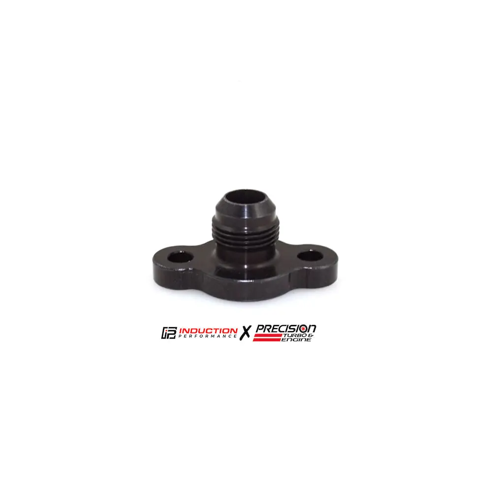 Precision Turbo And Engine - 10An Or 12An Oil Drain Flange With Screen For Large Frame Turbochargers 1