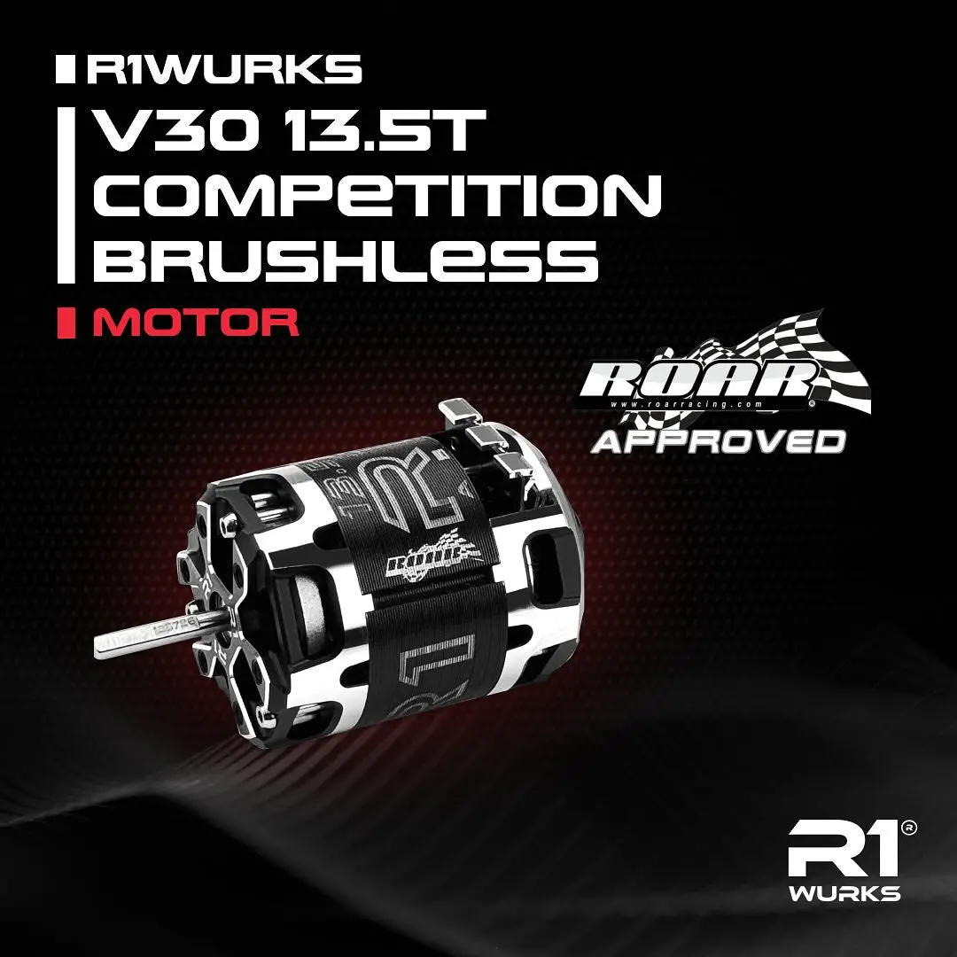 R1 Wurks 020193 V30 13.5T Competition Brushless Motor 1