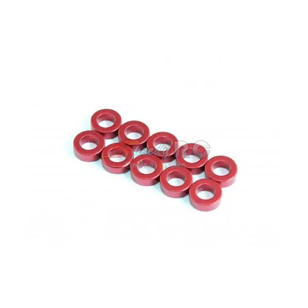 Radtec 3X5.5X0.5Mm Aluminium Spacer 10 Pcs Red Ac-10016 1