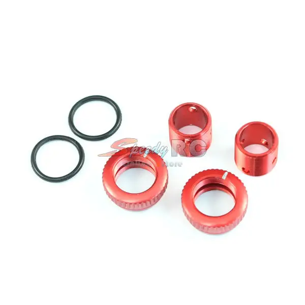 Radtec Aluminum Body Height Fine Adjuster Set Red Ba-10003 1