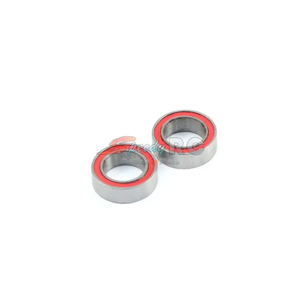 Radtec 5X8x2.5Mm Competition Grade Ceramic Ball Bearing 2 Pcs Red Rubber Seal 1
