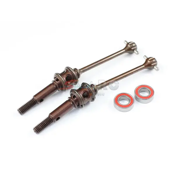 Radtec "Premium" Steel Double Joint Drive Shaft Set For Xray T4 50Mm Xr-10005 1