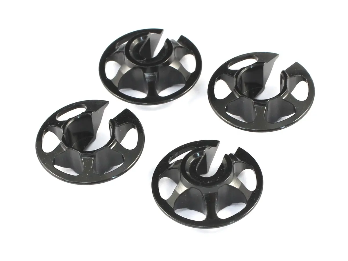 Radtec Aluminum Lightweight Spring Retainers 4 Pcs Black Yk-10002 1
