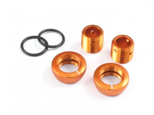 Radtec 1/12 Aluminum Body Height Fine Adjuster Set 5Mm - Orange 1